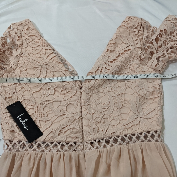 Lulus Avalynn Blush Lace Maxi Dress - Picture 5 of 11